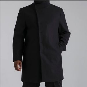 BoohooMAN
Funnel Neck Wool Look Overcoat